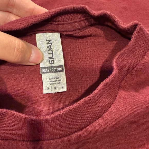 Gildan Red Short Sleeve Tee with Bold Graphic - Picture 3 of 3